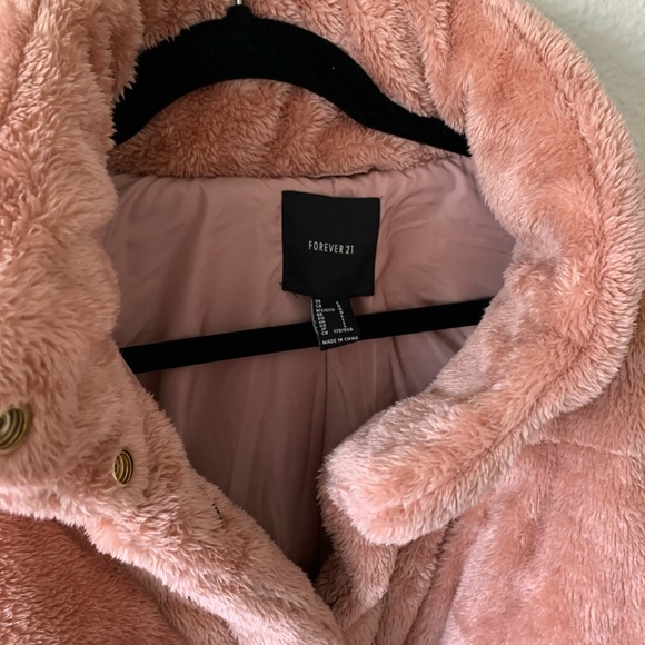 Blush Faux Fur Coat - Picture 6 of 6